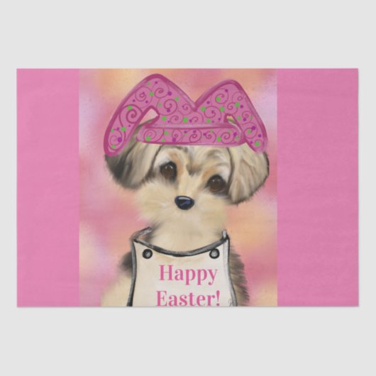 Yorkie Poo     Tissuepapier (Voorkant)