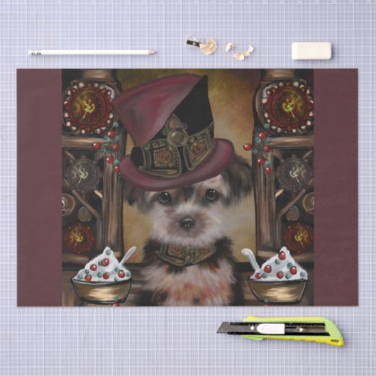 Yorkie Poo Tissuepapier (Craft)