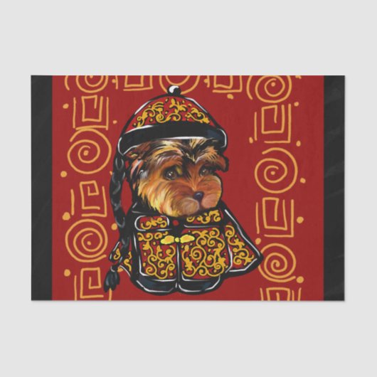 Yorkie Poo Tissuepapier (Voorkant)