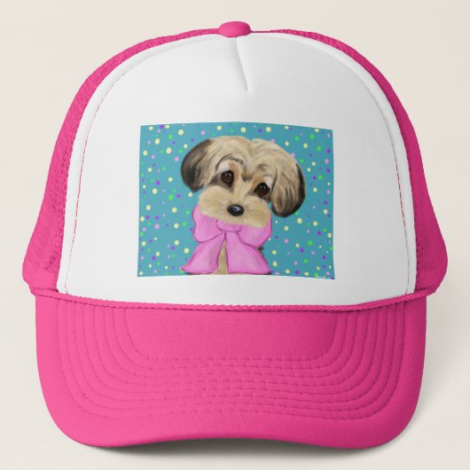 Yorkie Poo Trucker Pet (Voorkant)