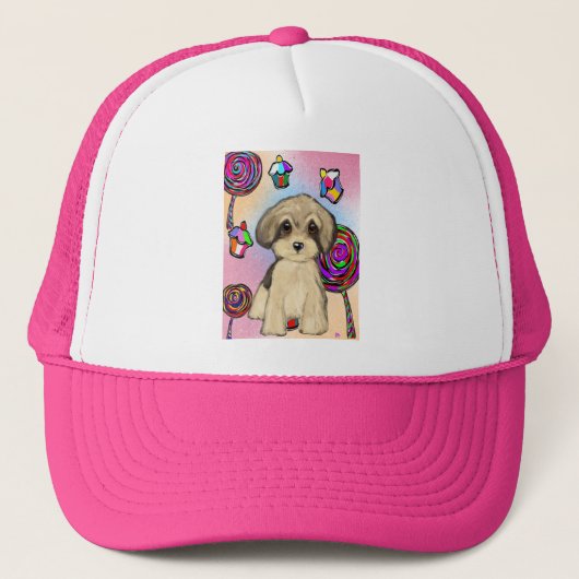 Yorkie Poo Trucker Pet (Voorkant)