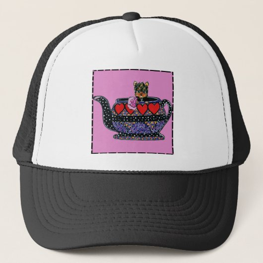 Yorkie Poo Trucker Pet (Voorkant)