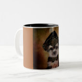 Yorkie Poo Tweekleurige Koffiemok (Voorkant links)