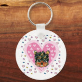 Yorkie Poo Valentijn Sleutelhanger (Voorkant)