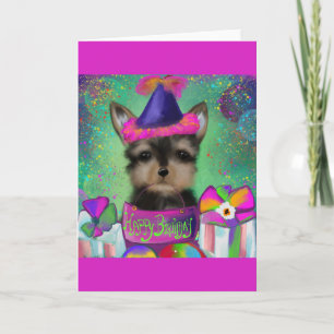 YORKIE POO VERJAARDAG    KAART