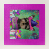 YORKIE POO VERJAARDAG   LEGPUZZEL (Horizontaal)