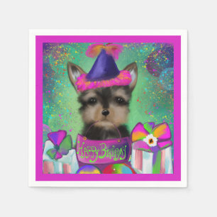 YORKIE POO VERJAARDAG SERVET