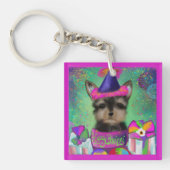 YORKIE POO VERJAARDAG SLEUTELHANGER (voorkant)