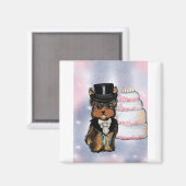 Yorkie poo verzorging magneet (Voorkant / Achterkant)