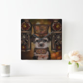 Yorkie Poo Vierkante Klok (Huis)