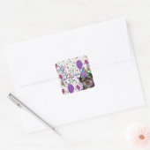 Yorkie Poo Vierkante Sticker (Envelop)