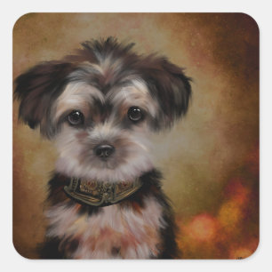 Yorkie Poo Vierkante Sticker