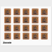 Yorkie Poo Vierkante Sticker (Vel)