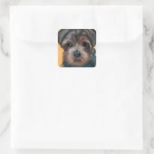 YORKIE POO VIERKANTE STICKER (Tas)