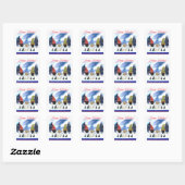 YORKIE POO VIERKANTE STICKER (Vel)