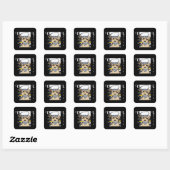 YORKIE POO VIERKANTE STICKER (Vel)