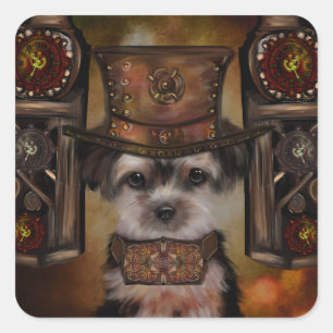 Yorkie Poo Vierkante Sticker