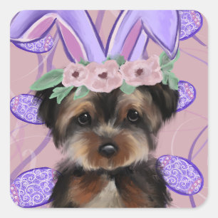 Yorkie Poo Vierkante Sticker