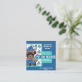 Yorkie Poo Vierkante Visitekaartje (Staand voorkant)