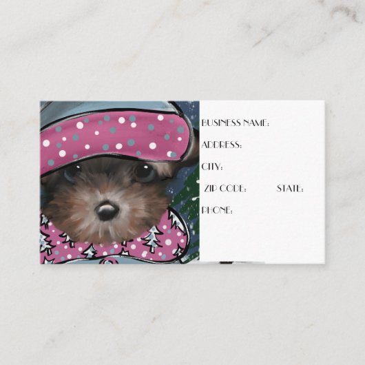 Yorkie Poo Visitekaartje (Voorkant)