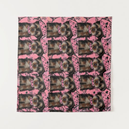 YORKIE POO WANDKLEED (Voorkant (horizontaal))