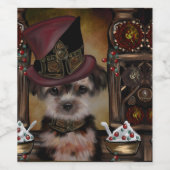 Yorkie Poo Wijn Etiket (Enkel label)