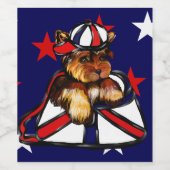Yorkie Poo Wijn Etiket (Enkel label)