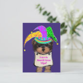 Yorkie Poo y Briefkaart (Staand voorkant)