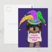 Yorkie Poo y Briefkaart (Voorkant / Achterkant)