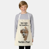 Yorkie Poo Yorkipoo Cute Dog Kids Schort (Gedragen)