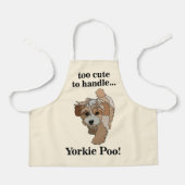 Yorkie Poo Yorkipoo Cute Dog Kids Schort (Voorkant)