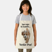 Yorkie Poo Yorkipoo Cute Dog Kids Schort (Insitu)