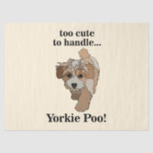 Yorkie Poo Yorkipoo Cute Dog Tissuepapier (Voorkant)