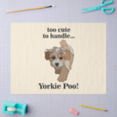 Yorkie Poo Yorkipoo Mooie Hond Tissuepapier (Craft)