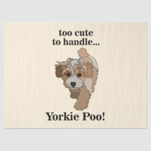 Yorkie Poo Yorkipoo Mooie Hond Tissuepapier