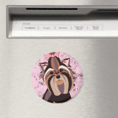 Yorkie Portrait Magneet (Insitu (Vaatwasser))