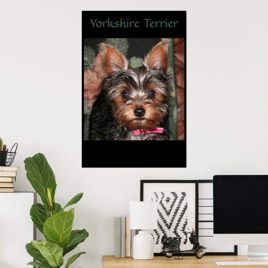 Yorkie Poster (Thuiskantoor)