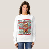 Yorkie Prettig Kerstfeest Trui (Voorkant volledig)