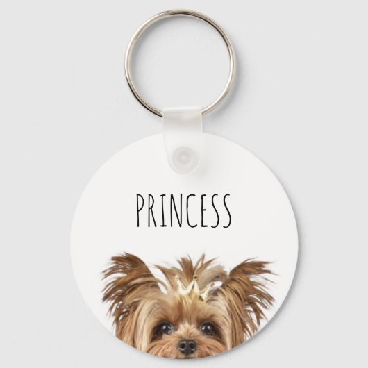 Yorkie Princess Sleutelhanger (Voorkant)
