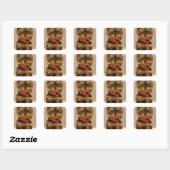 Yorkie Products Vierkante Sticker (Vel)
