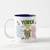 Yorkie Property Laws 4 Tweekleurige Koffiemok (Links)