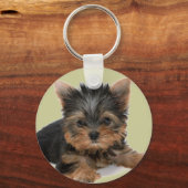 Yorkie Pup Sleutelhanger (Voorkant)
