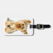 Yorkie Puppy Bagagelabel (Voorkant horizontaal)