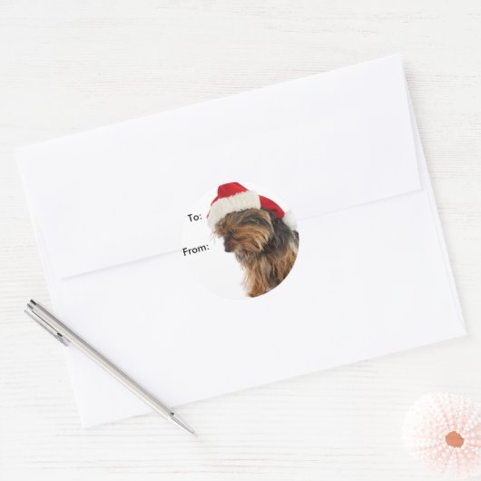 Yorkie Puppy Cadeau Labels (Envelop)