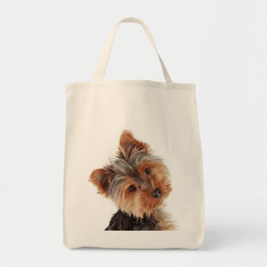 Yorkie Puppy Dog Gift Cute Yorkshire Terrier Tote Bag (Voorkant)