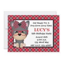 Yorkie Puppy Dog Red Birthday Party