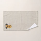 Yorkie Puppy | Dog Yorkshire Terrier Gepersonalise Bad Handdoek (Handdoek)