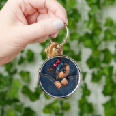 Yorkie Puppy in Pocket Sleutelhanger (Hand)