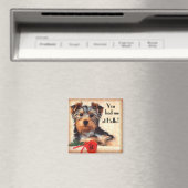 Yorkie Puppy Magnet (Insitu (Vaatwasser))