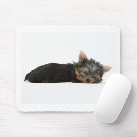 Yorkie Puppy Slapeping Muismat (Met muis)